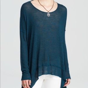 Free people ‘shadow’ green open back sweater